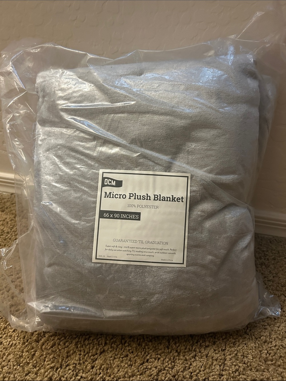 New in plastic! Micro plush blanket.